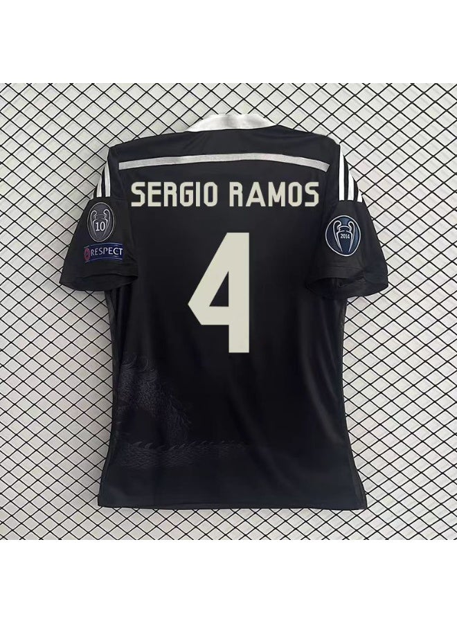 Real Madrid 2014-2015 retro Real Madrid football jersey #4 SERGiO RAMOS retro football jersey a gift for fans and friends - Image 1